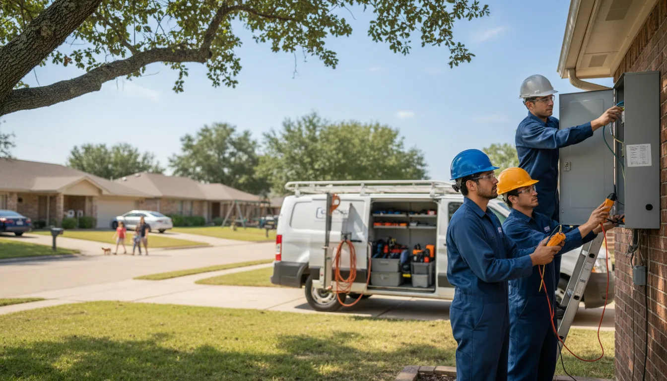 Certified electrician providing emergency electrical services in Checotah, OK